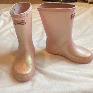 Hunter Toddler Girl Glitter Rain Boots